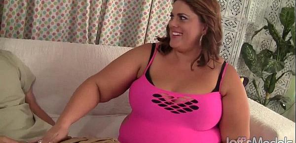 Fat and sexy BBW Erin Green gets her pussy stuffed with cock.